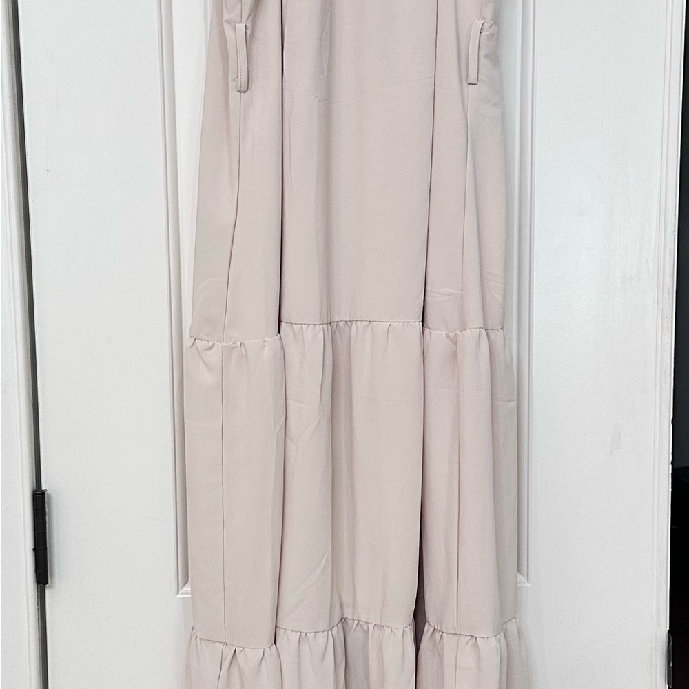 Elegant Cream Maxi Dress